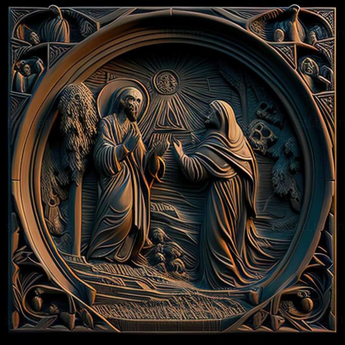 Religious RELIEFCARVED WOODEN